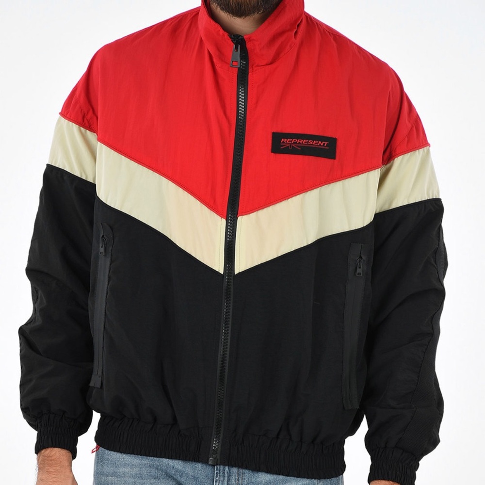Represent Retro Nylon Zip Jacket British Made Size Small